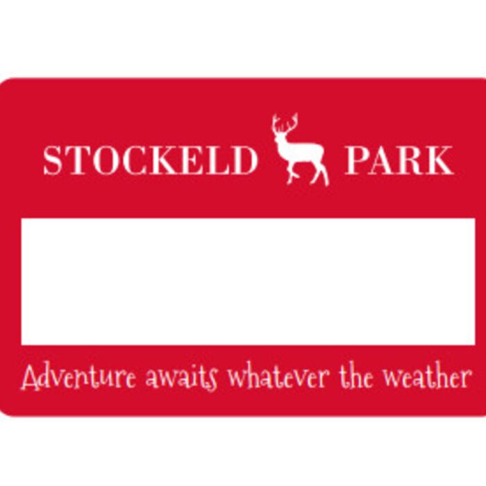 150 x Stockeld Park Name Badge - Adventure Awaits Whatever The Weather Thumbnail
