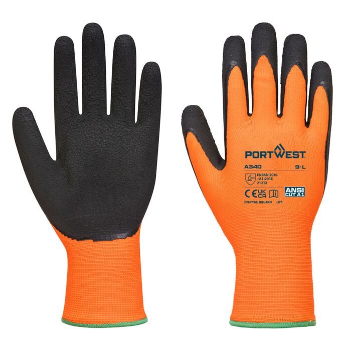 Portwest Hi-Vis Grip Glove Orange/Black Thumbnail