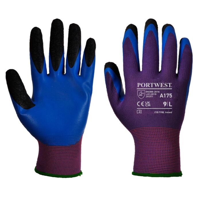 Portwest Duo-Flex Glove Purple/Blue Thumbnail