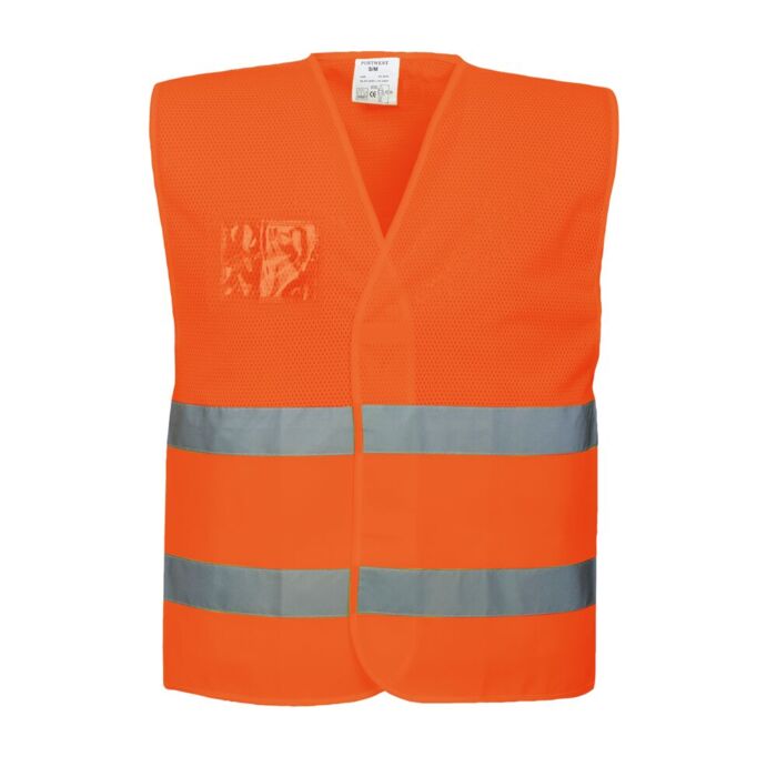 Portwest Hi-Vis Mesh Vest Orange Thumbnail