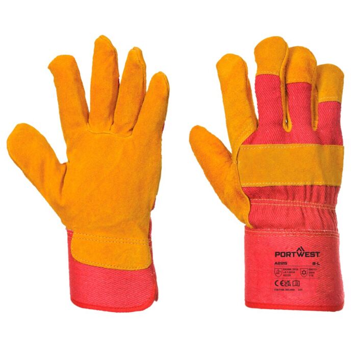 Portwest Fleece Lined Rigger Glove Red Thumbnail