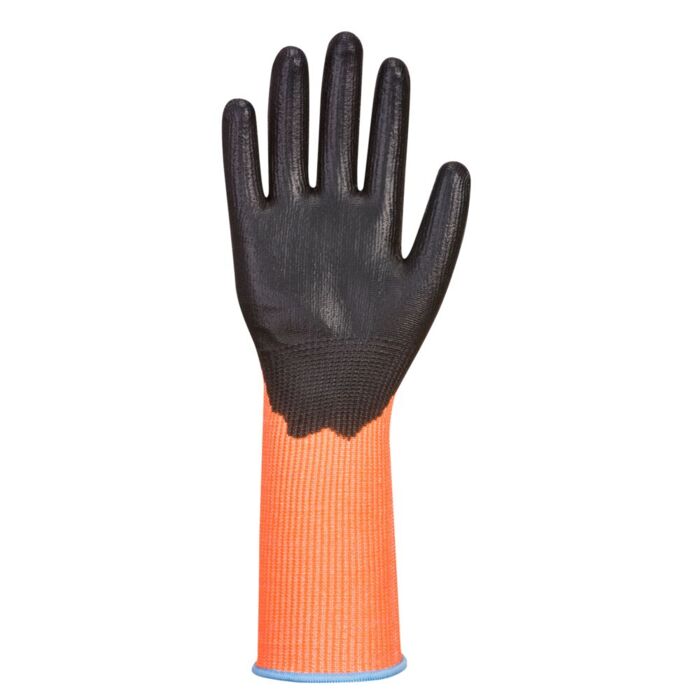 Portwest Vis-Tex Cut Glove Long Cuff Orange/Black Thumbnail