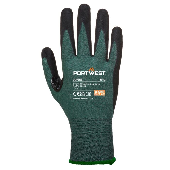Portwest Dexti Cut Pro Glove Black/Grey Thumbnail