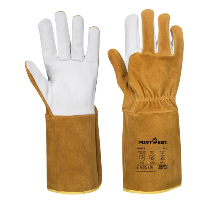Portwest TIG Ultra Welding Gauntlet Brown Thumbnail