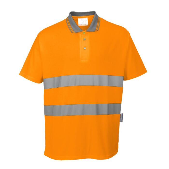 Portwest Cotton Comfort Polo Shirt Orange Thumbnail