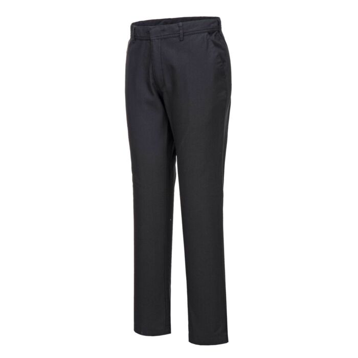 Portwest Stretch Slim Fit Chinos Black Thumbnail