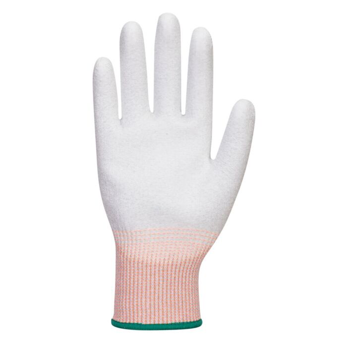 Portwest LR13 ESD PU Palm Glove - 12 pack Grey/White Thumbnail