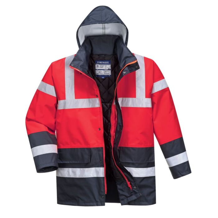 Portwest Contrast Traffic Jacket Yellow Thumbnail