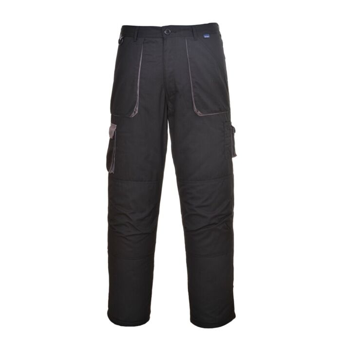 Portwest Contrast Trousers Lined Black Thumbnail