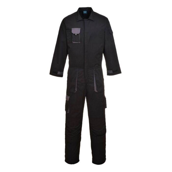 Portwest Contrast Coverall Black Thumbnail