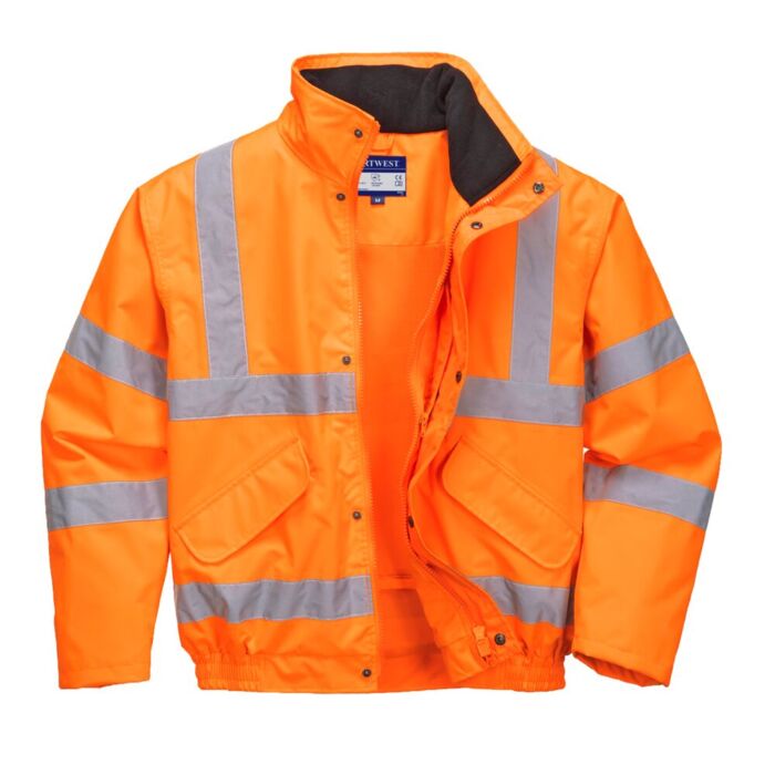 Portwest Class 3 Bomber Jacket Orange Thumbnail