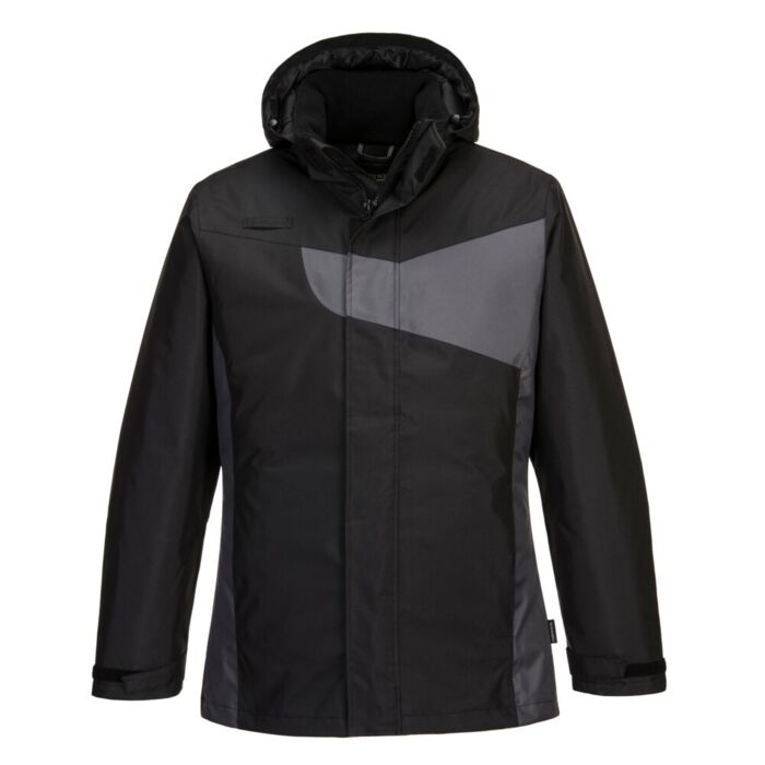 Portwest PW2 Winter Jacket Black/Zoom Grey Thumbnail