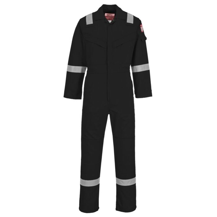 Portwest Flame ResistantAntistatic Coverall Black Thumbnail