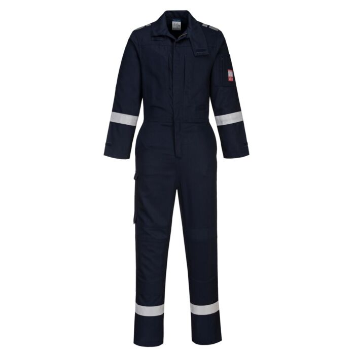 Portwest Bizflame Plus Lightweight Stretch Panelled Coverall  Navy Thumbnail