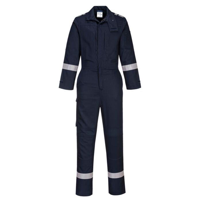 Portwest Bizflame Plus Stretch Panelled Coverall  Navy Thumbnail