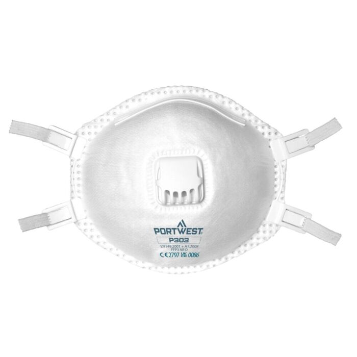 Portwest FFP3 Valved Dolomite Respirator (Pk10) Thumbnail
