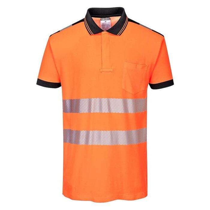 Portwest PW3 Hi-Vis Polo Shirt  Short Sleeves Thumbnail