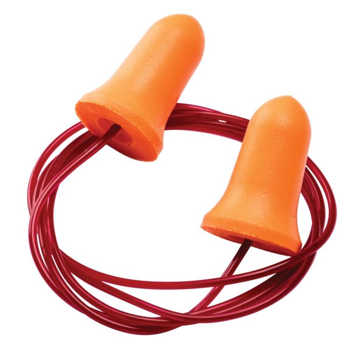 Portwest Bell Comfort PU Foam Ear Plugs Corded (200 Pairs) Thumbnail