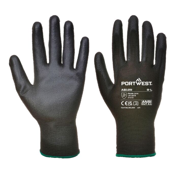 Portwest PU Palm Glove (288 Pairs)Black Thumbnail