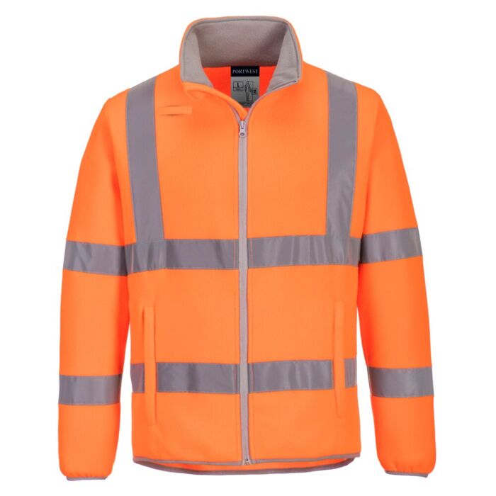 Portwest Eco Hi-Vis Fleece Jacket Orange Thumbnail