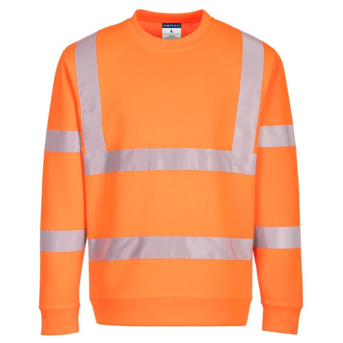 Portwest Eco Hi-Vis Sweatshirt Orange Thumbnail