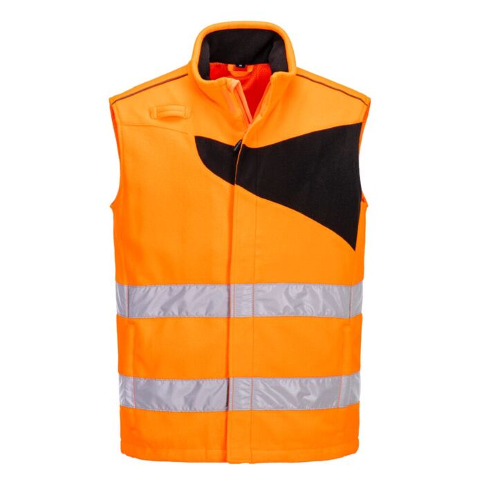 Portwest PW2 Hi-Vis Fleece Bodywarmer Thumbnail