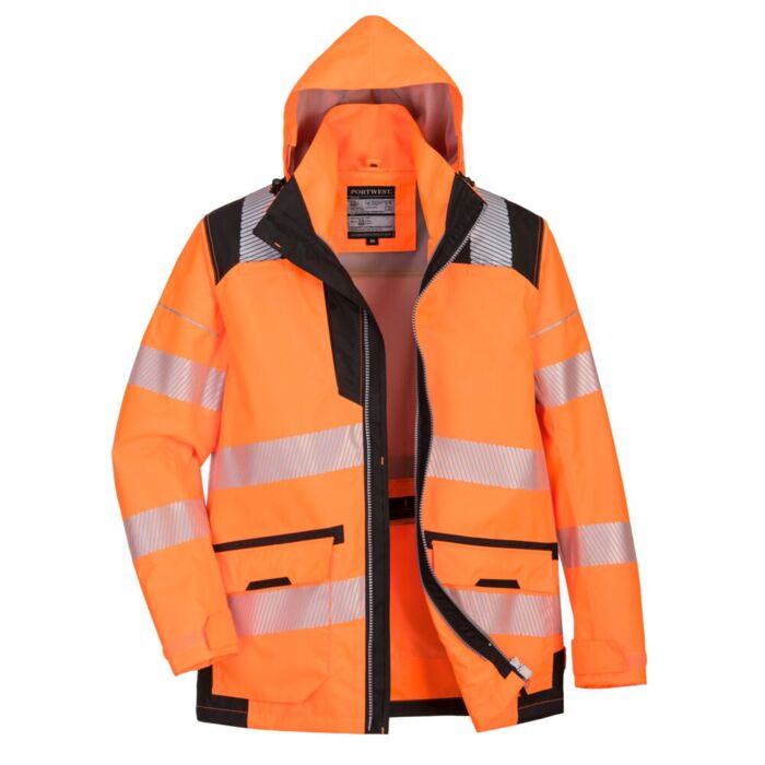 Portwest PW3 Hi-Vis 5-in-1 Jacket Orange/Black Thumbnail