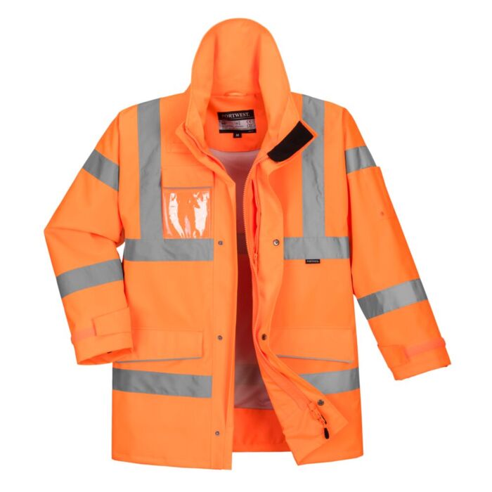 Portwest Hi-Vis Extreme Parka Jacket Orange Thumbnail