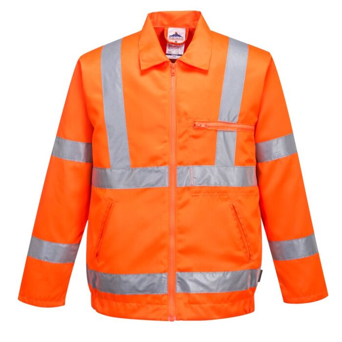 Portwest Hi-Vis Polycotton Jacket RIS Orange Thumbnail