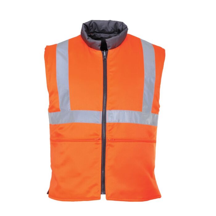 Portwest Hi-Vis Bodywarmer RIS Orange Thumbnail