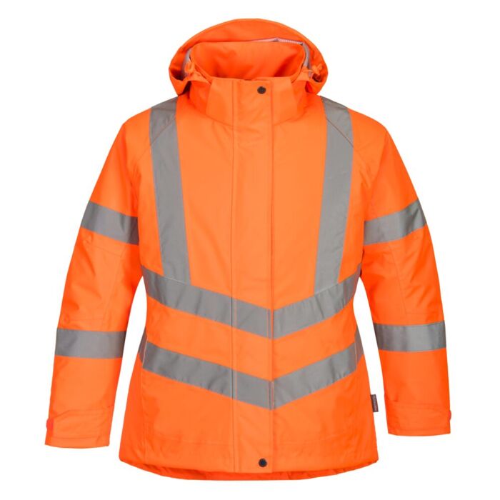 Portwest Women's Hi-Vis Winter Jacket Orange Thumbnail
