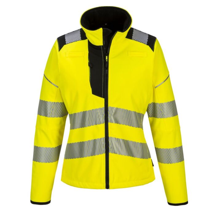 Portwest PW3 Hi-Vis Women's Softshell Yellow/Black Thumbnail